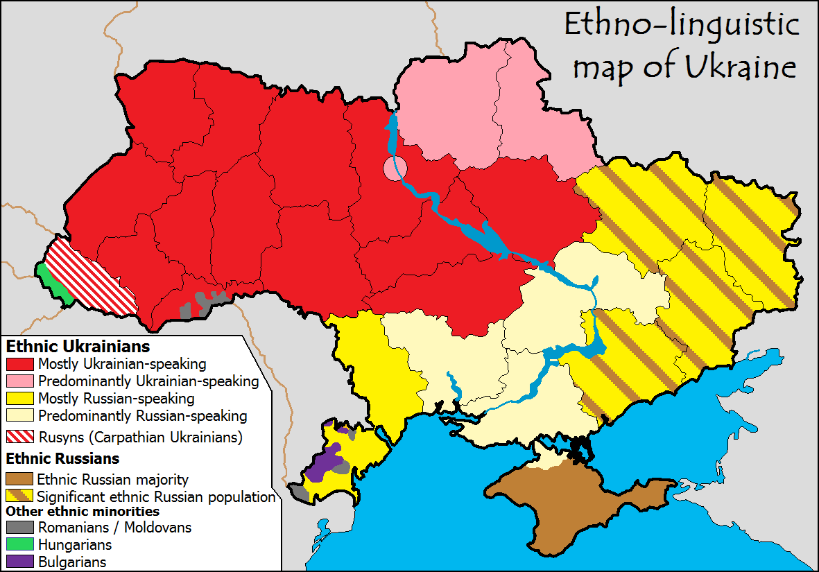 ukrajna etnikai térképe